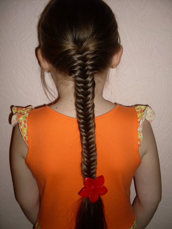 Детская парикмахерская Весёлая расчёска: заплетаем косу 7